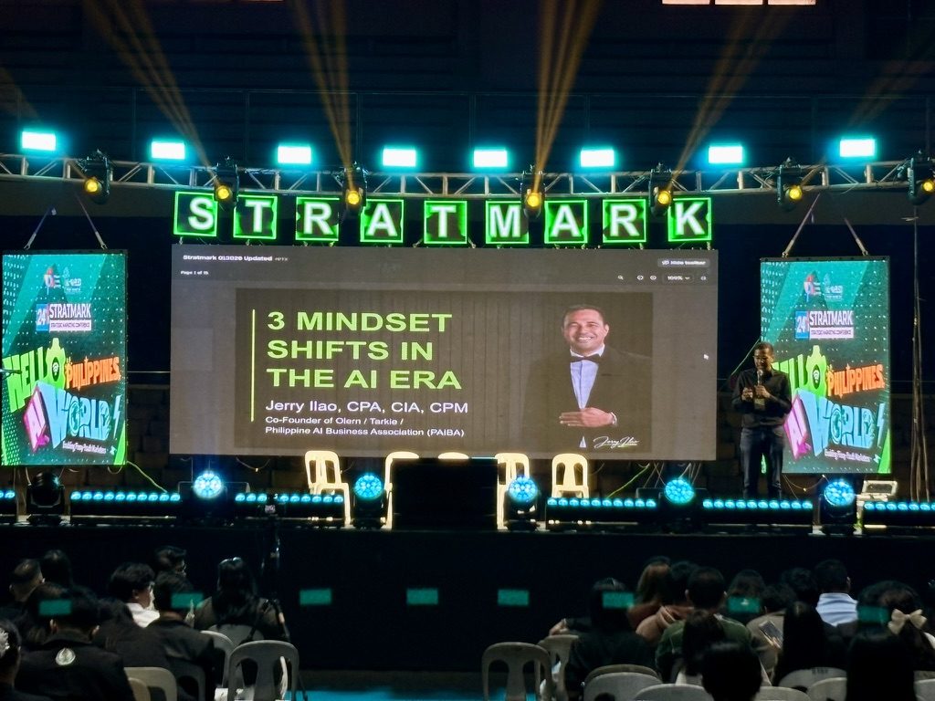 Jerry Ilao's 3 Mindset Shifts in the AI Era session on the Stratmark main stage
